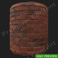 PBR wall brick damaged preview 0003